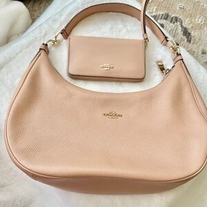 Coach purse and wallet Salmon blush Pink Leather